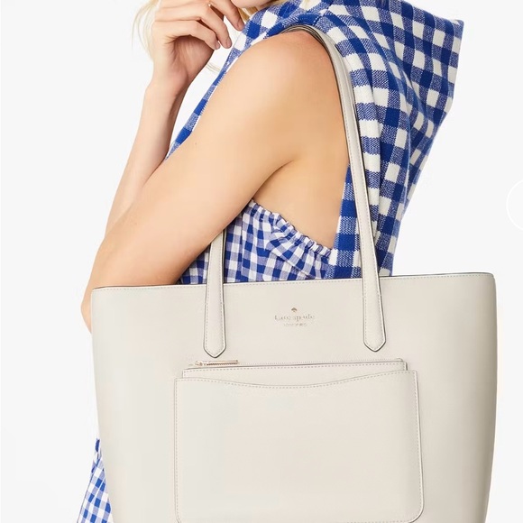 kate spade “Staci” Large Tote Set in Meringue NWT. - Picture 4 of 12